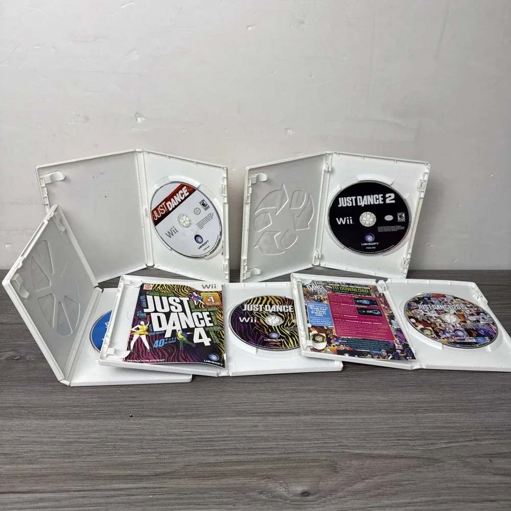 Nintendo Wii Game Lot JUST DANCE 2 3 4 JUST DANCE 2015